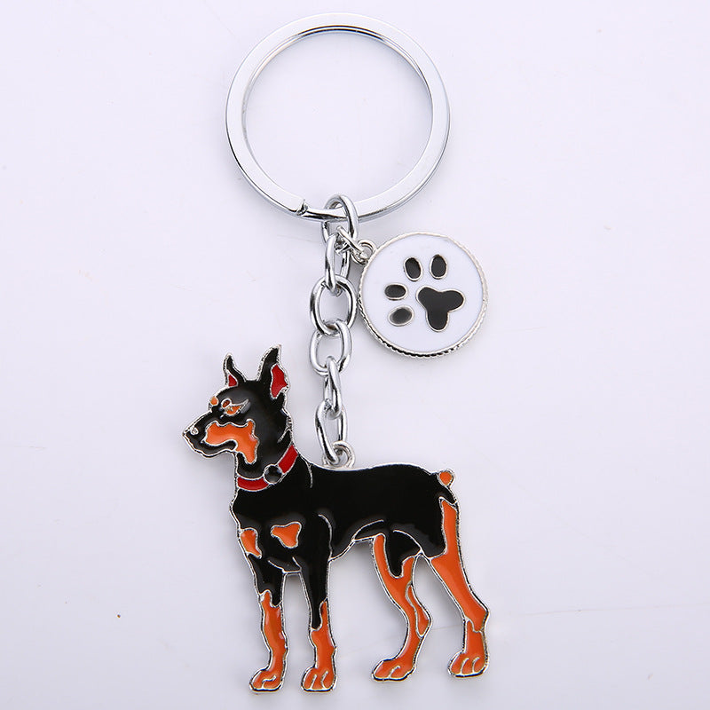 Wholesale Zinc Alloy Dog Keychain